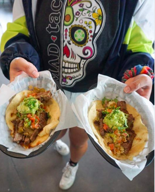 MADtacotx's tweet photo. One taco: good. Two tacos: BETTER 🎯
Wednesday = BOGO chili chicken or chili pork tacos
**one order per customer, per transaction; drive-thru only** 
#MADtaco #tacos #twoforme #lunchisserved https://t.co/3UKAbdgjLW