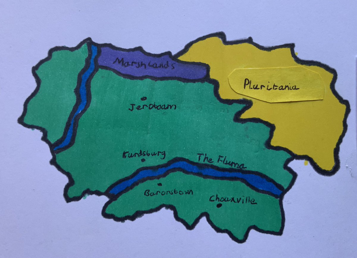 teamtyler29's tweet photo. We’ve enjoyed the first few chapters of #TheIckabog 
Here is Billy’s (11) map of Cornucopia...he’d most like to visit Chouxville! @jk_rowling https://t.co/SbHh7i2OYE