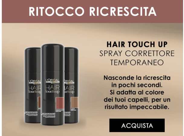 L'oreal Hair Touch 75 ml colorazione temporanea in spray -  Elimina l'effetto ricrescita, correttore in spray per mascherare la #ricrescita, disponibile in varie colorazioni.
#ricrescitacapellibianchi #HairTouchUp  #SpraypercoprireRicrescita   ->  bit.ly/2TJc4IJ