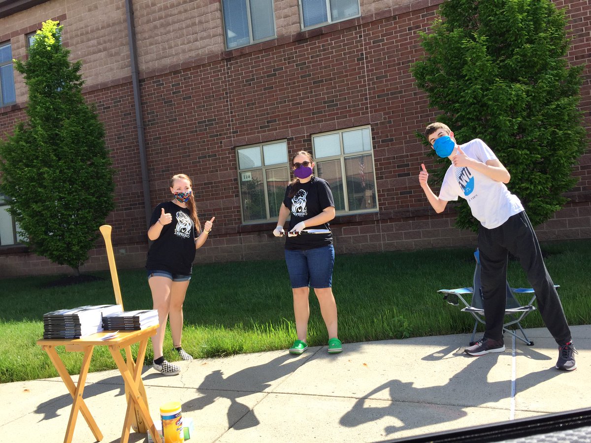 Tippecanoe High School  students providing curbside sale &amp; pick-up of this year’s Inferno publication !   They will be at the HS until 12;30 today.  Hope you stop by!