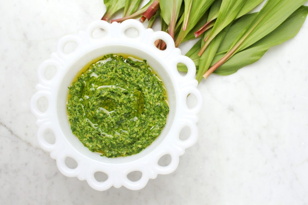 Wild Leeks or Ramps are only available during a short Spring season. Make the most of your foraging harvest by preserving them in this delicious and versatile pesto. dishnthekitchen.com/pesto-made-wit…