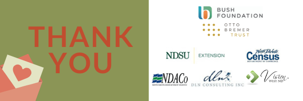 Thanks to those who help us keep you informed!

ND Compass is fortunate to have organizations that believe in, support, & invest in its mission to #measureprogress & #inspireaction.

Many thanks to Compass' funders & members!!