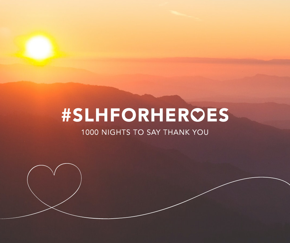 SLHLuxuryHotels's tweet photo. *1000 Nights for our Heroes* We want to show our gratitude for the frontline heroes who have been working tirelessly to help us through the COVID-19 pandemic. Nominate your Hero to win a 2 night stay at an SLH hotel: https://t.co/vhd0L3Cg9W #SLHFORHEROES https://t.co/mrQHB1e0jh