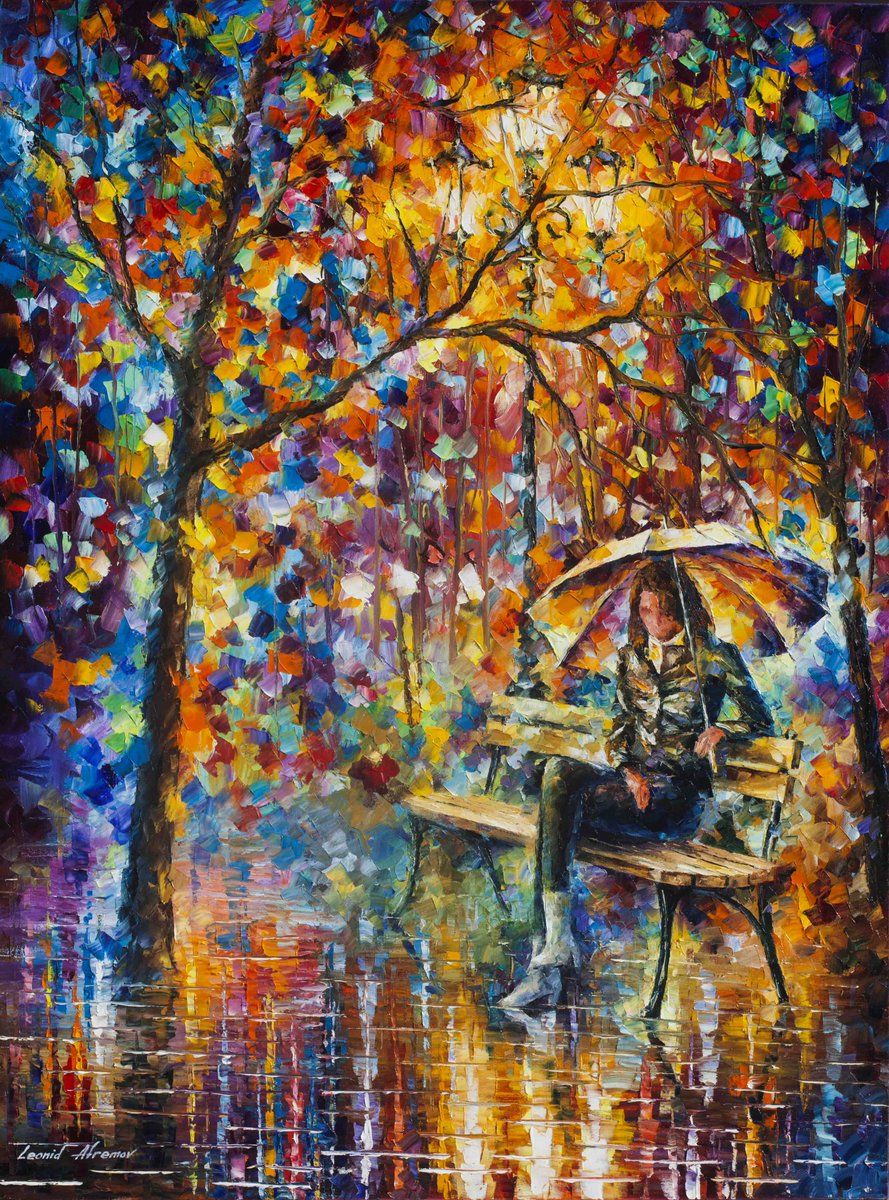 rubybrigg's tweet image. WAITING IN THE RAIN — PALETTE KNIFE Oil Painting On Canvas By Leonid Afremov bit.ly/3d5iFEx
#paintingstudio #wallartforsale