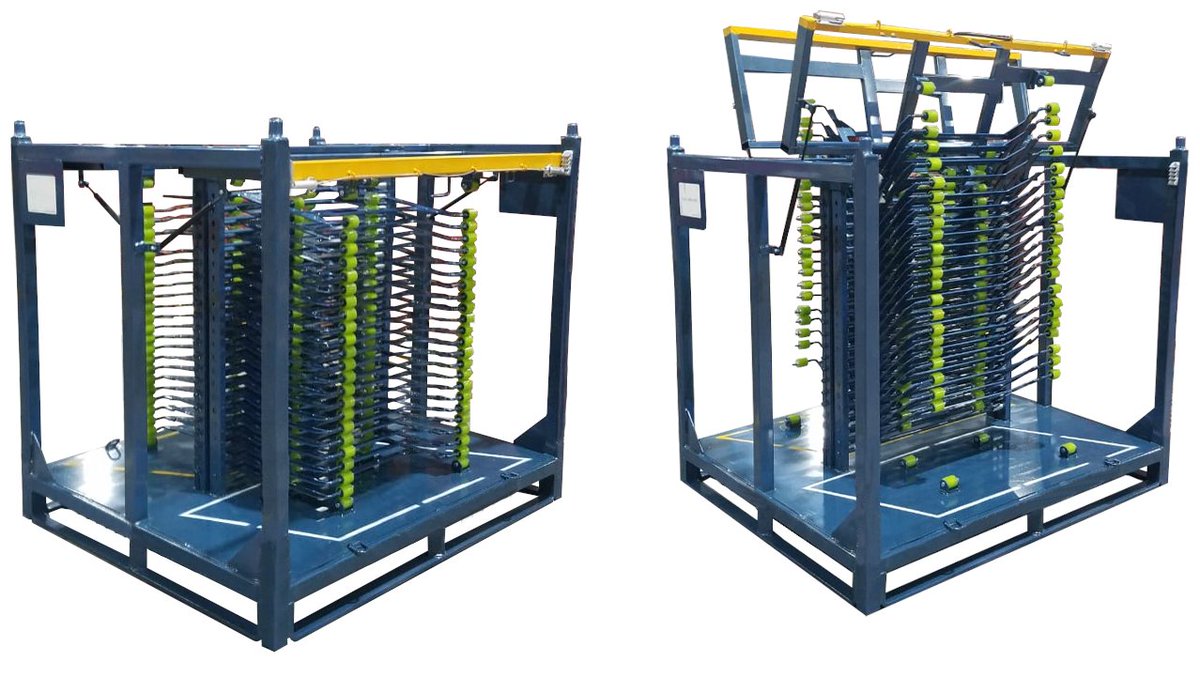 HelsaPacking's tweet photo. #Racks specially designed and manufactured for glass, 
this is a difficult part of the car to transport, however in Helsa we make this possible, We are experts in providing effective packaging solutions. #Dunnage #protection #Automotive https://t.co/IbVuJFUQuS