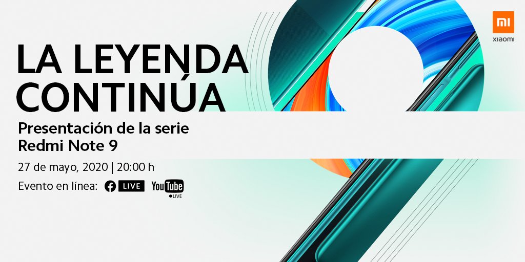 XiaomiMexico's tweet photo. ¡Hoy es el gran día! 
Hoy conoceremos TODO sobre la serie #RedmiNote9 en México. 
¿Dónde? https://t.co/bBddMGFqY2 
8:00 p.m.

¡Tenemos un #RedmiNote9S que regalaremos de forma aleatoria! Lean el siguiente tweet para conocer los detalles.

#LaLeyendaContinúa https://t.co/8x8OpCusGb