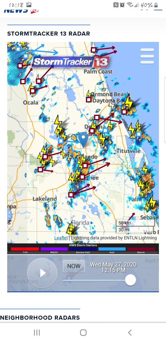 12:15 and as soon as I figure out Tampas NWS radar I will link it or share a picture of the offshore in the Gulf of Mexico.  #LaunchAmerica