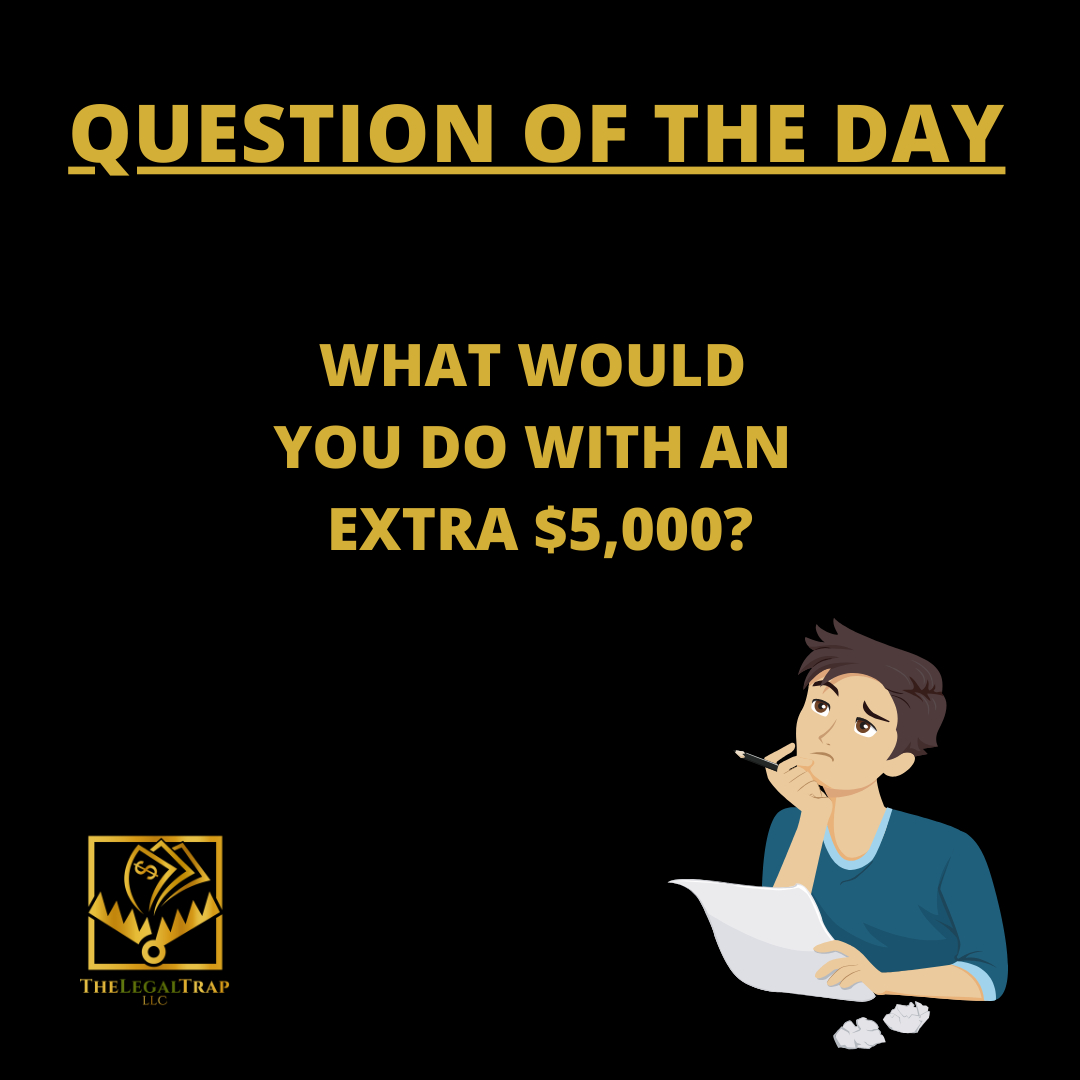 Thelegaltrapllc's tweet photo. How could an extra $5K help your business or help you personally on your entrepreneurial endeavors? 🤔 
・
Let us know the how the what &amp; why behind your responses in the comments below! 👇🏽 https://t.co/5JPy9HW116