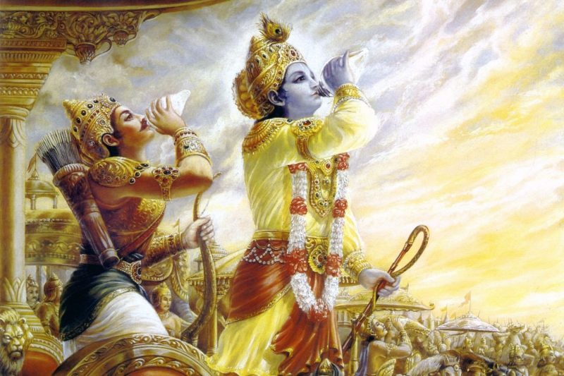  #ShanknaadThread #TheMahabharataStartedThe great war of Mahabharata (The Battle of Kurukshetra) began after blowing  #Panchjanya (conch) by Lord KrishnaIn the  #BhagavadGita chpt 1, verses 12 to18, most of the warrior blew their transcendental conch-shells (shankas)to start War