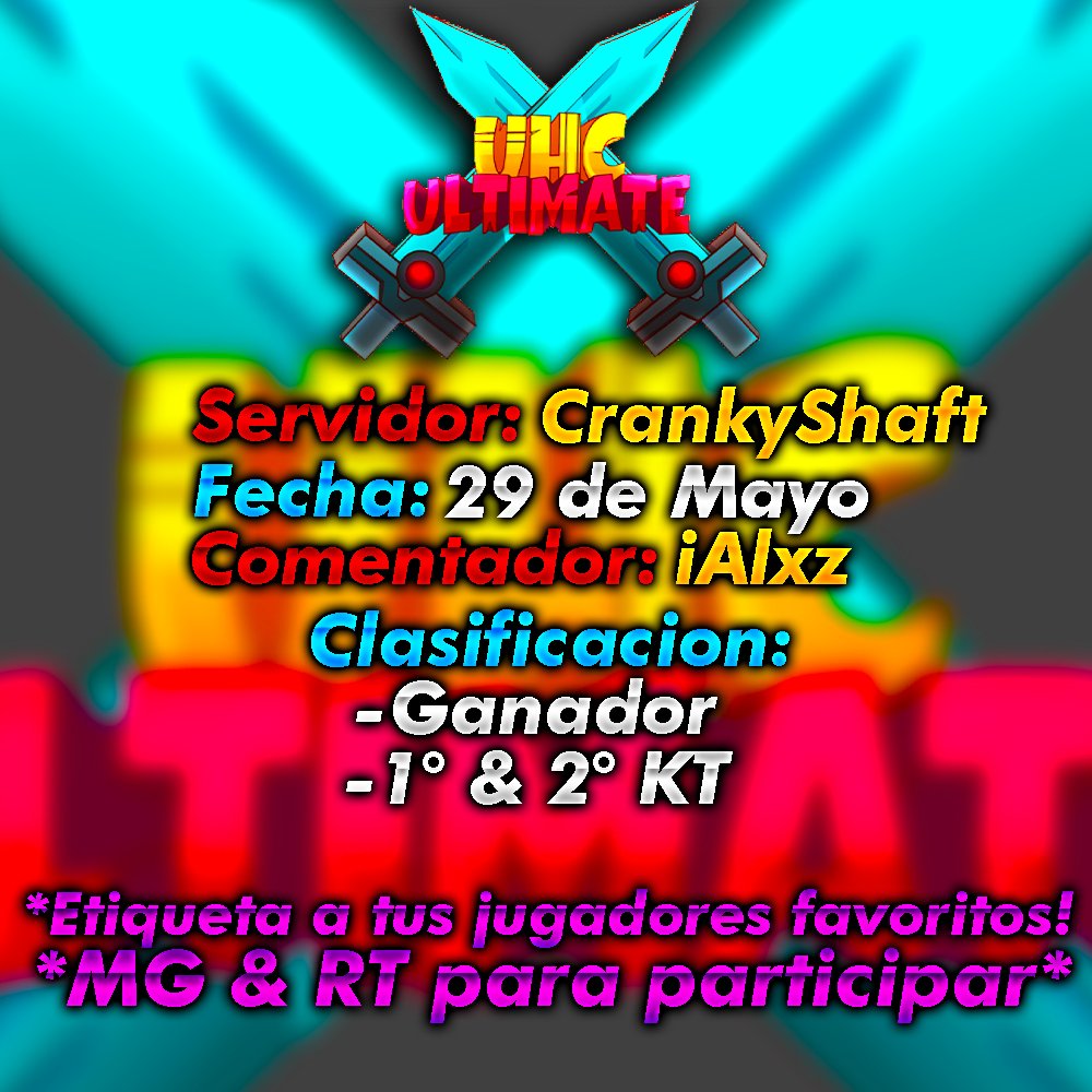 iUHCUltimate's tweet photo. Ultimo evento antes del UHC Ultimate Mundial! 🌎
𝙐𝙃𝘾 𝙐𝙇𝙏𝙄𝙈𝘼𝙏𝙀 𝙇𝘼𝙎𝙏 𝘾𝙃𝘼𝙉𝘾𝙀🏆, cualquiera lo puede jugar (Incluyendo los que participaron en algún evento) , es la ultima oportunidad que tienen para clasificarse! 🔥

Mencionen a sus jugadores Favoritos! ⚔️ https://t.co/AU2EXcDlf7