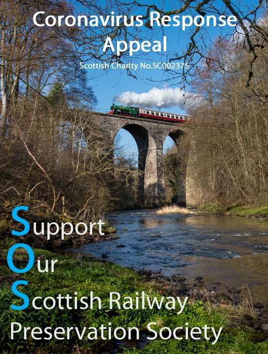 * Postponement of Opening in 2020 – Update 27th May 2020 *Further to our announcement in March, we regret to inform you that we will be extending the closure of the Railway and  @Mus_Scot_Rways to visitors until the end of September.1/6