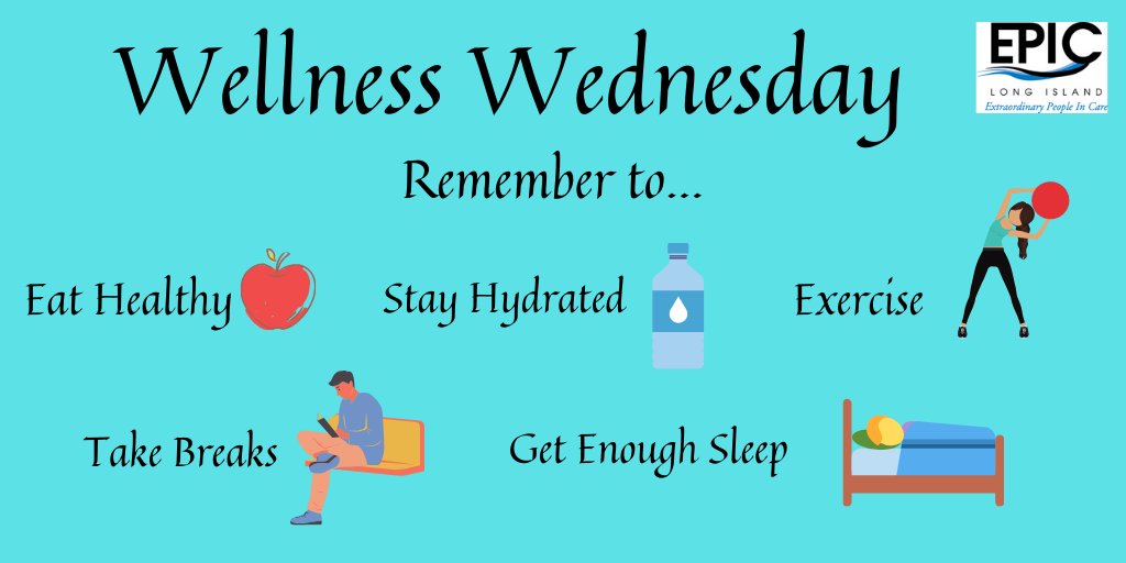 EPICLongIsland's tweet photo. Your #WellnessWednesday reminder to take care of yourself today! https://t.co/ESVLSCp2rS