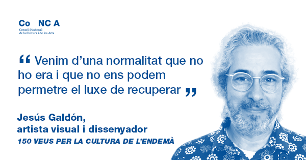 CoNCACultura's tweet photo. Com ha de ser la cultura de l'endemà?
🗨️ Respon Jesús Galdón, artista visual i dissenyador: 'Sobre la "normalitat" de la cultura'
👉 https://t.co/M484pSoIga
#culturaen300paraules https://t.co/8Rc4ClnRvi