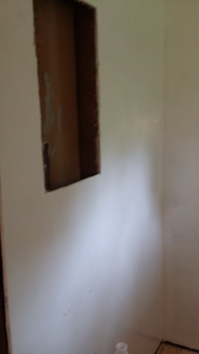 Current state of walls & ceiling 