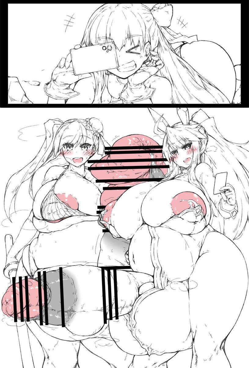 [R-18 ふたなり] 武蔵ちゃんとアルトリアさん。

パパになったBBちゃんが、二人を並べて記念撮影。
妊娠10ヶ月のボテ腹とボテ金玉。

差分に一人ずつや、でかちんちん。

https://t.co/9mDohcTABR 