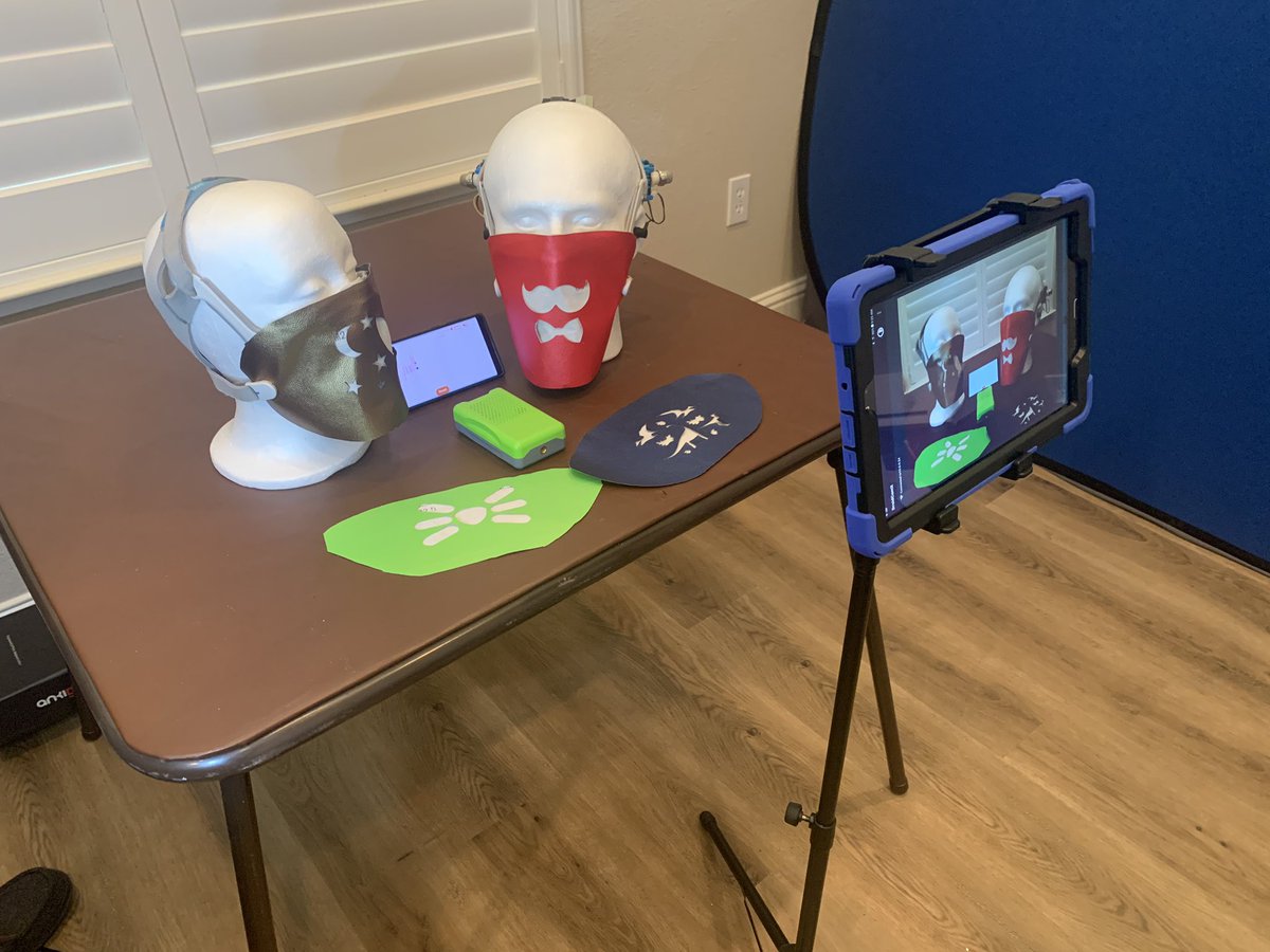 Gehrett's tweet image. Getting ready for our Samsung Solve for Tomorrow Pitch at 10:20 AM (PST) in our makeshift home studios (notice the huge pile of books to make a laptop stand).  Go Team!  #SamsungSolve #ChawanakeeProud