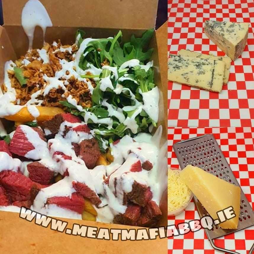 MeatMafiaIRL's tweet photo. Did you know you can add extra parmesan or cashel blue cheese for all sandwich and box?🧀😜🤪

We're Open from Thursday to Sunday 11:30am -10pm in Sandyford. You can order for delivery and collection from Just Eat &amp; Deliveroo and from our website 
https://t.co/KDHkMswwWV #steak https://t.co/KqX9D5DgAh