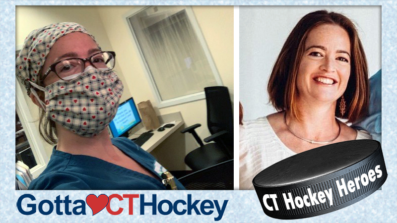 Thank you to today's #CTHockeyHero Jessica Iozzo, RN in the Critical Care Unit at @middlesexct in Middletown.  Jessica was team manager for her son's @centralcapitals Squirt A team last season. #CTHockeyHeroes #HockeyHero #HockeyHeroes