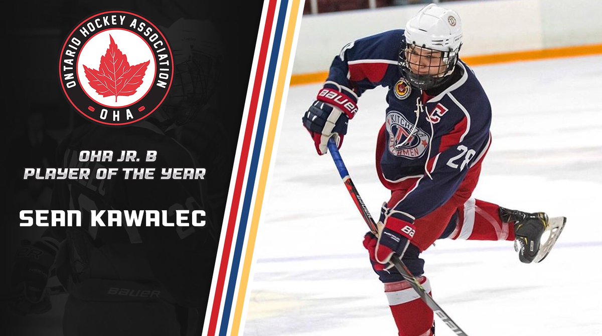Congratulations to Sean Kawalec (<a href="/littlekawalec/">Sean Kawalec</a>) , who has been named <a href="/OHAhockey1/">Ontario Hockey Association</a> Jr B Player of the Year! #GOJHL