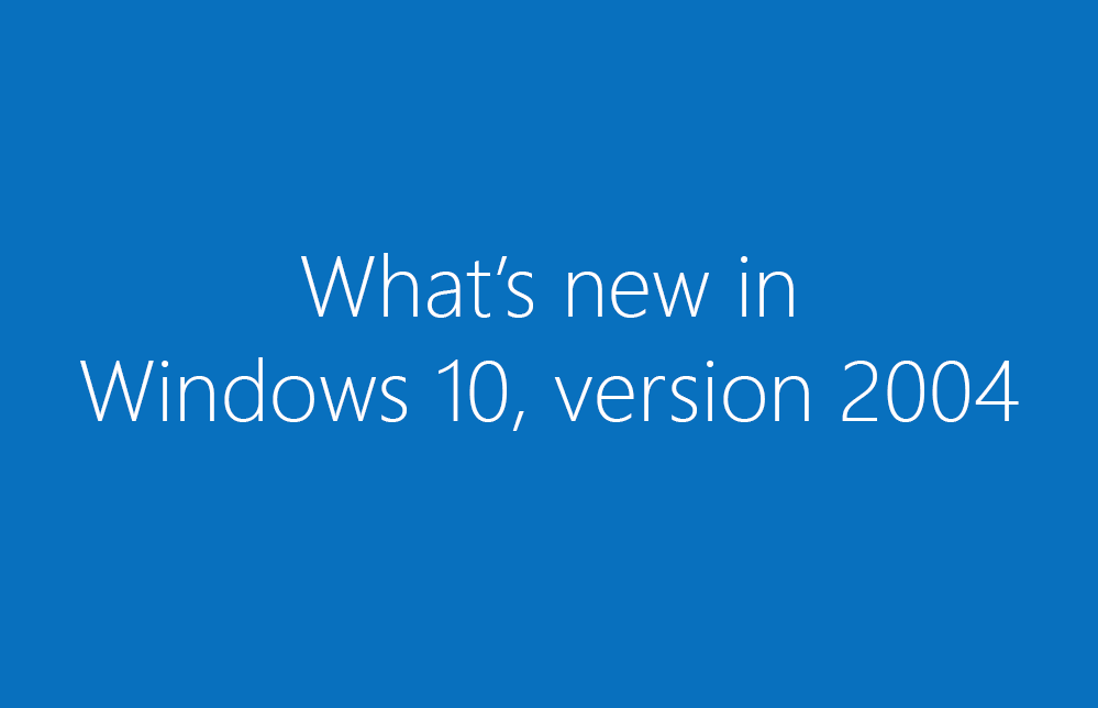 MSWindowsITPro's tweet image. Windows 10, version 2004 is now available. Find out what&apos;s new for IT pros! aka.ms/whats-new-2004

#Windows10 #version2004 #May2020Update #updatemanagement