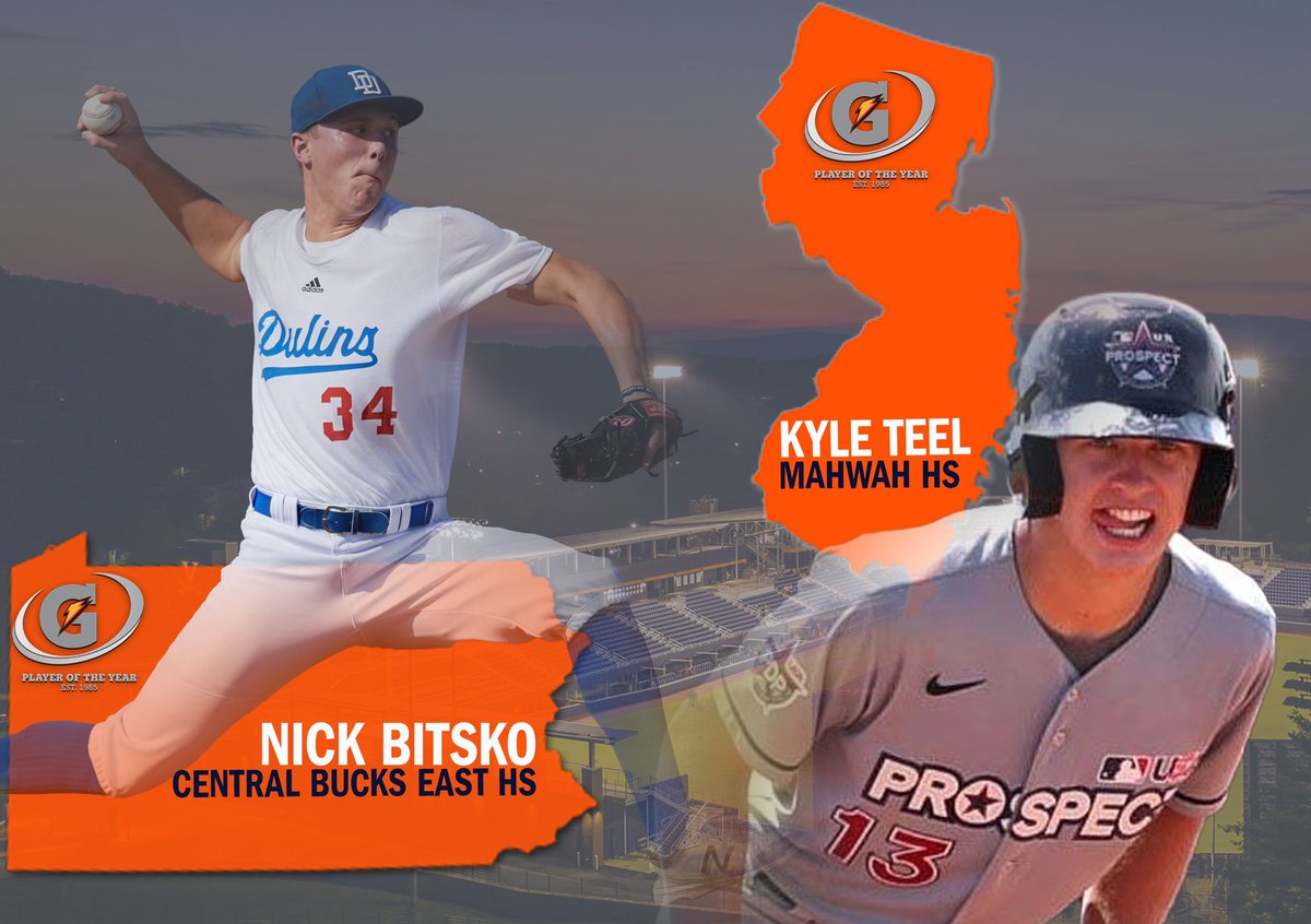 VirginiaRecruit's tweet photo. Congratulations to @NickBitsko14 and @KyleTeel9 on being named @Gatorade Player of the Year.
Pennsylvania: โ
New Jersey: โ
#FutureHoos https://t.co/JRRVCUjDy2
