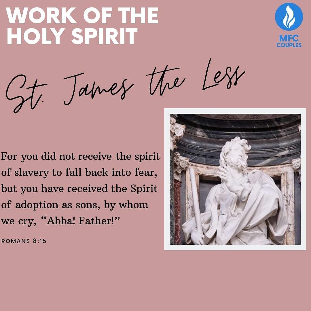 MFCCouplesIndia's tweet photo. St James the Less
.
Known as James, son of Alphaeus, James the Just. Shares feast day with St Philip on May 3 because their relics were brought together to the church of the Holy Apostles in Rome.
#MFCIndia #MFCCouples #SoulonFire #Pentecost #Catholic #Familylife https://t.co/UV1Tw3ISaI