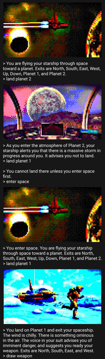 AgentTomcat's tweet photo. The Anomaly: A Curious Journey, another 8-bit text adventure from Tomcat Interactive. #NoMansSky #8bitLab @NoMansSky @hellogames https://t.co/Sssm1h5QEf