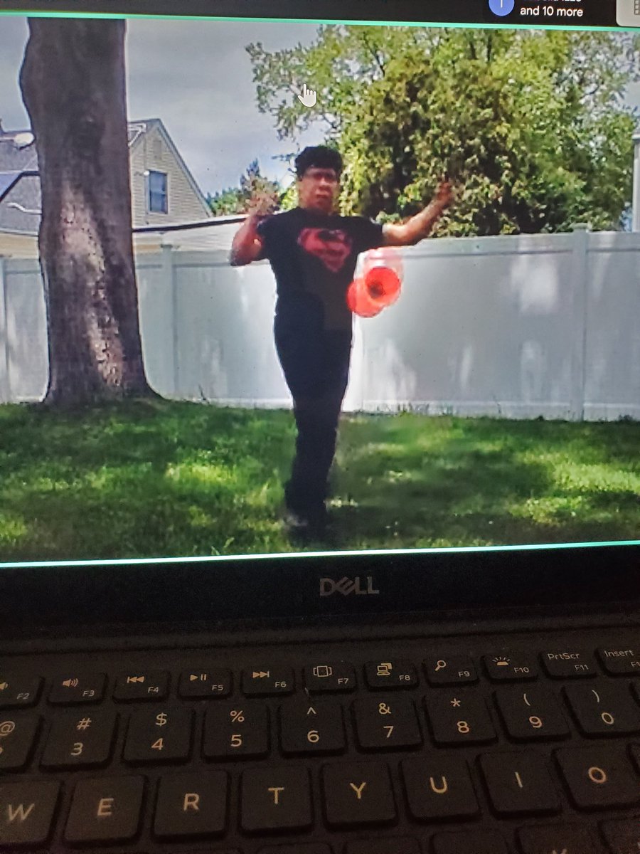 CoachHorowitzPE's tweet photo. Thank you Little Lou and Renaldo from circus Renaldo volunteering their time to give a live meet to help our #stratfordrd students with their tricks for our very first #virtualcircus show on June 12th @POBATHLETICS @pobsupt @AlisonJClark @MrsWintersSR @marytomeara @StratfordPOB https://t.co/or0kEikThf