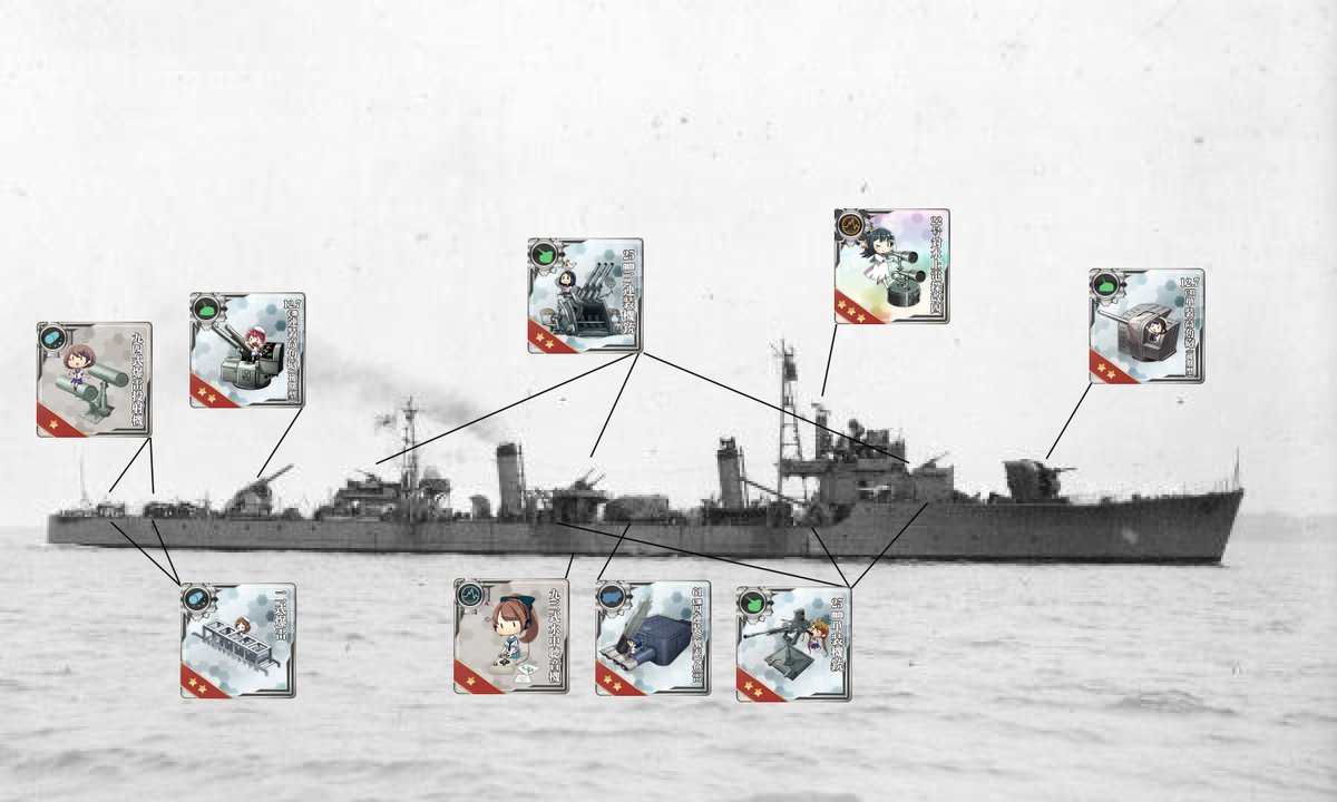 松型駆逐艦2番艦 竹改 Lv 125 何度も言ってる気がするけど 今更松型の特別な装備なんてのは小発くらいしかない