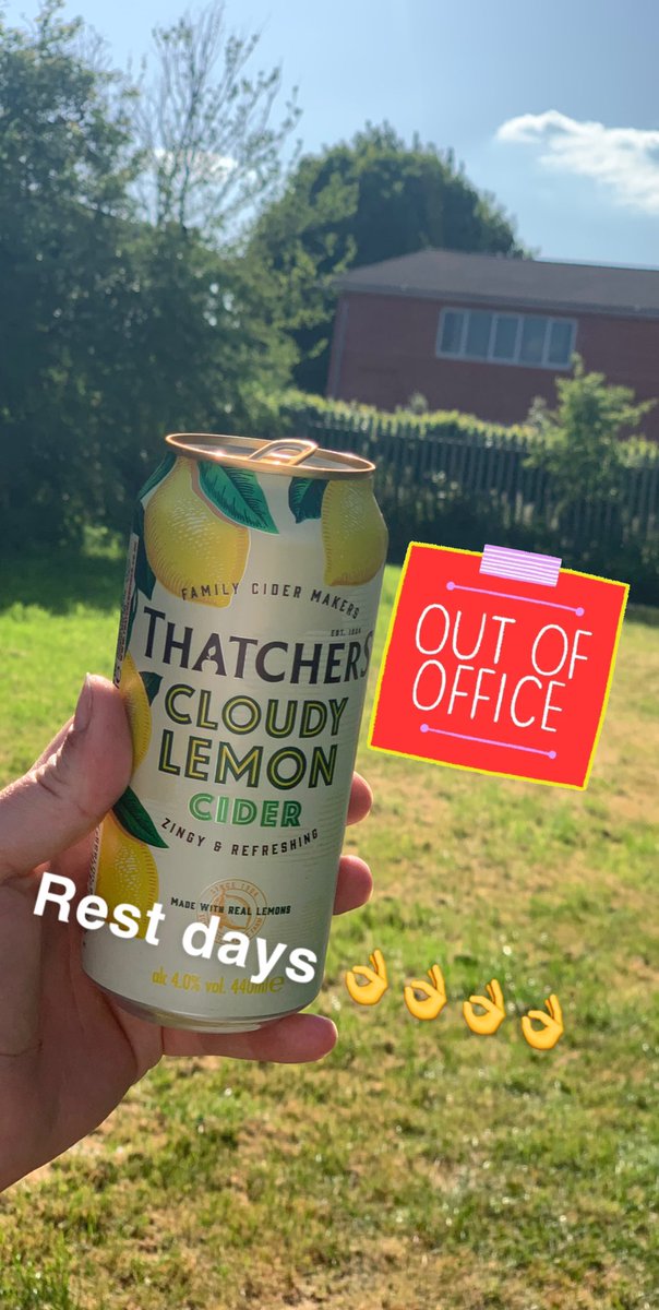 TheLukeBarnes's tweet photo. Time for a @thatchers_cider 4 days off not had this for a while! #DrinkResponsibly #cloudylemon #RestDays https://t.co/ttHB55x7uc