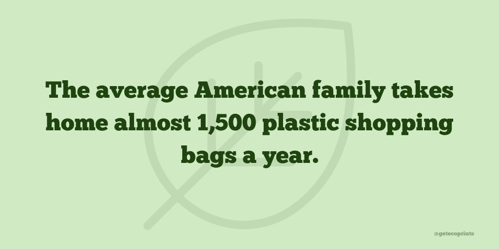 getecoprints's tweet photo. Let's try and change this statistic! What's your go-to #plastic bag #alternative? Let us know! https://t.co/I6vZOBJiyX