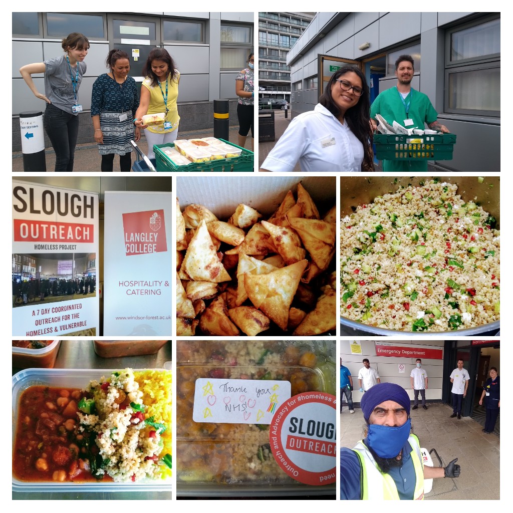 SloughOutreach's tweet photo. Our weekly lunch meals for to our #NHSheroes @FrimleyHealth cooked with love and care by team of chefs and volunteers working hard everyday at the community #OutreachKitchen @WindsorForestCG #ThankYou
#NHSThankYou #volunteering #WednesdayVibes #StayAlert #StaySafe #OutreachTeam https://t.co/ewXK8KAkf1