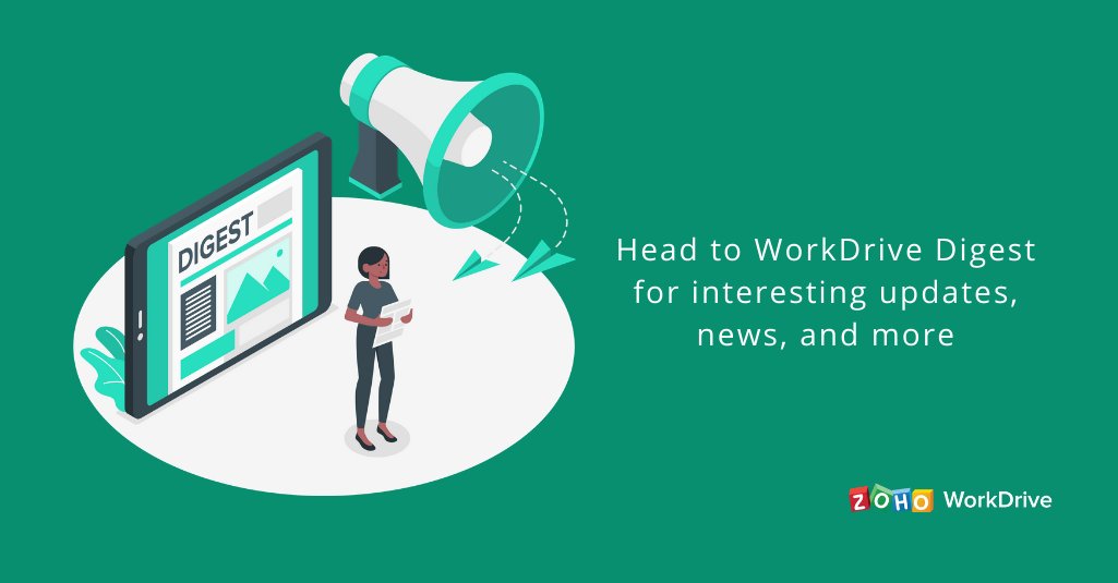 ZohoWorkDrive's tweet photo. Catch all our latest updates on the most recent trends in cloud technology, work culture, and what's new in Zoho WorkDrive over on our blog.
https://t.co/k8ZQfRypb1
#CloudUpdates #TechNews #Zoho https://t.co/kjUvPmQ5W2