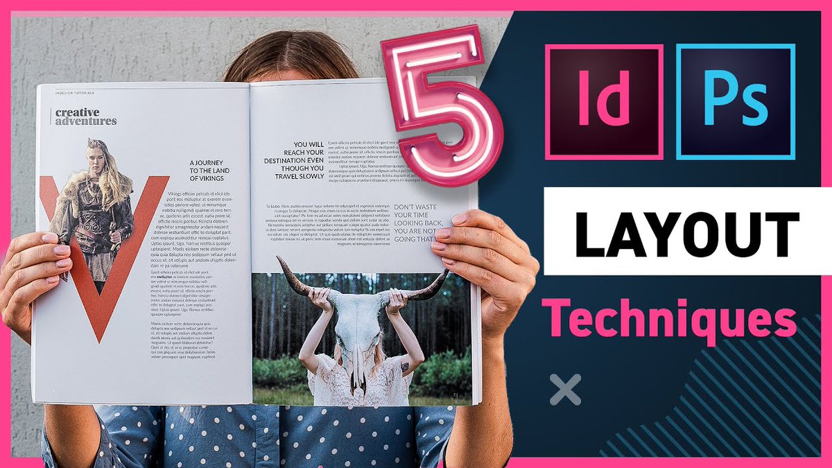 InDesign's tweet photo. Learn five creative layout techniques to use in @Photoshop and InDesign with @YesIMaDesigner: https://t.co/CY4BOiArKw https://t.co/BkGEyhdtz4