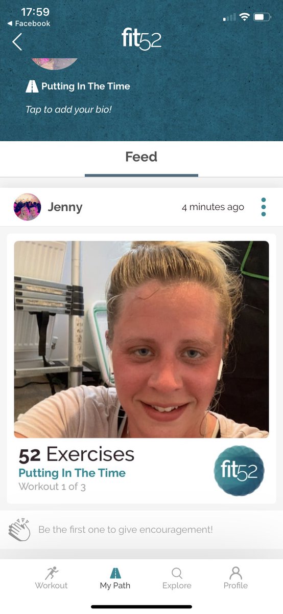 jennykitch's tweet photo. 1st one of #fit52 workouts super tough but made it through and feel great if a little sweaty thanks @carrieunderwood  #feelingmotivated #fit52UK https://t.co/SZRkCdyVwj