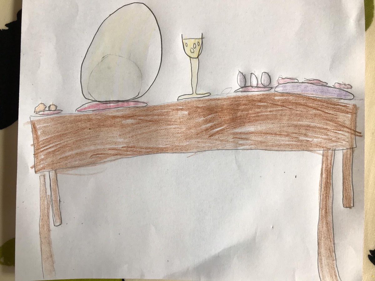 Danielphodgson's tweet photo. The children are loving the first few chapters of #TheIckabog @jk_rowling - pictures of pastries and wine, The Ickabog and Lady Eslanda. https://t.co/cv6HnMgw6Y