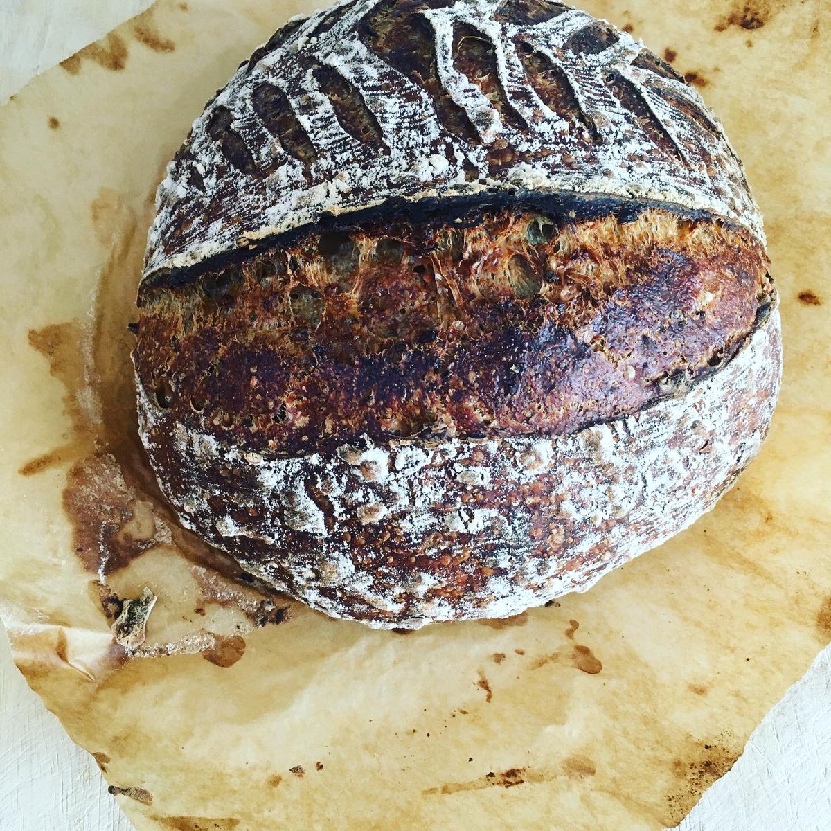 theneary1971's tweet photo. Granary #sourdough tonight, tricky to work with because of needing more hydration but very happy with the results. Calling out for an open sandwich of dressed crab, oh well after lockdown maybe. #granarybread #everydayisaschoolday @elior_uk @lexyfood https://t.co/m0DV46jtmn