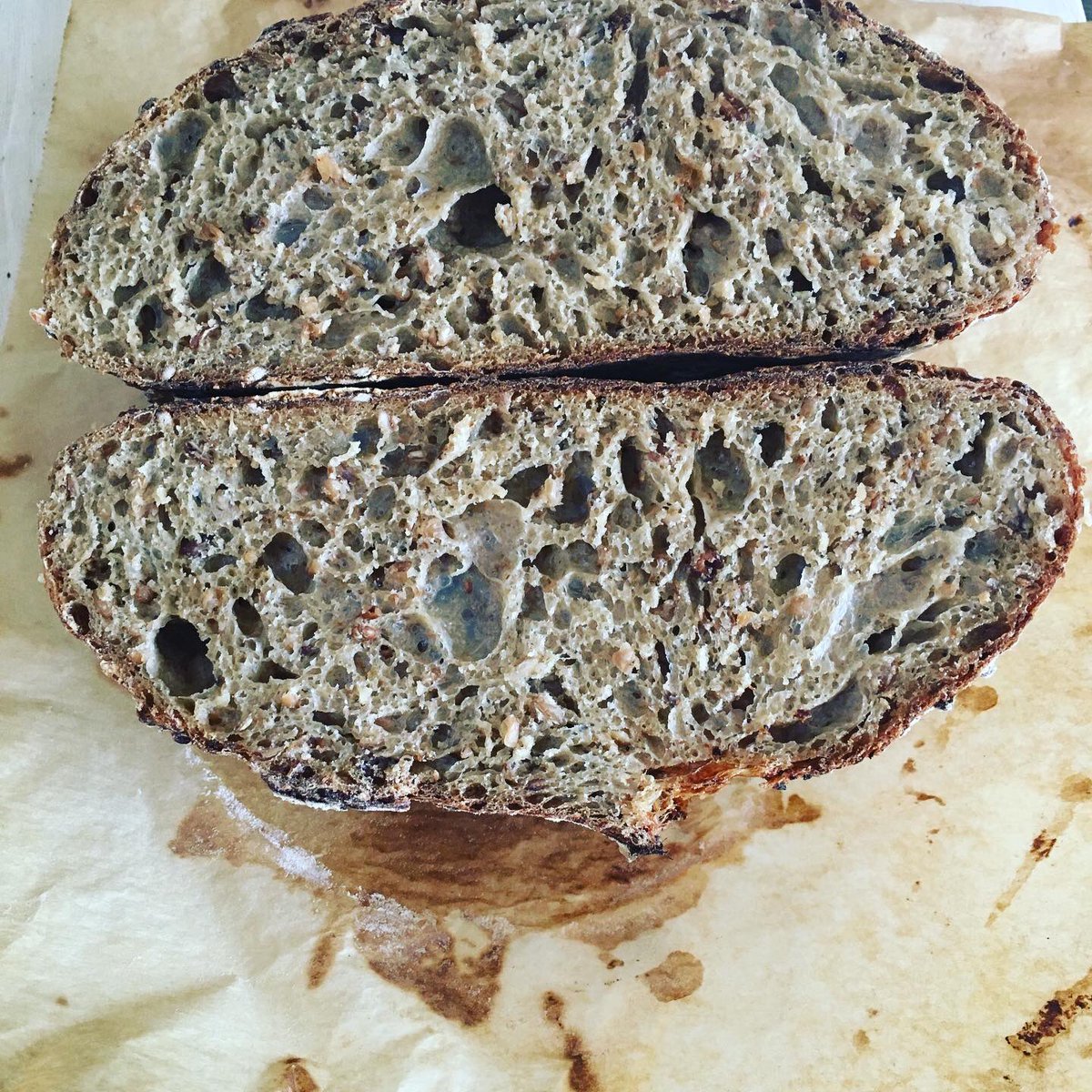 theneary1971's tweet photo. Granary #sourdough tonight, tricky to work with because of needing more hydration but very happy with the results. Calling out for an open sandwich of dressed crab, oh well after lockdown maybe. #granarybread #everydayisaschoolday @elior_uk @lexyfood https://t.co/m0DV46jtmn
