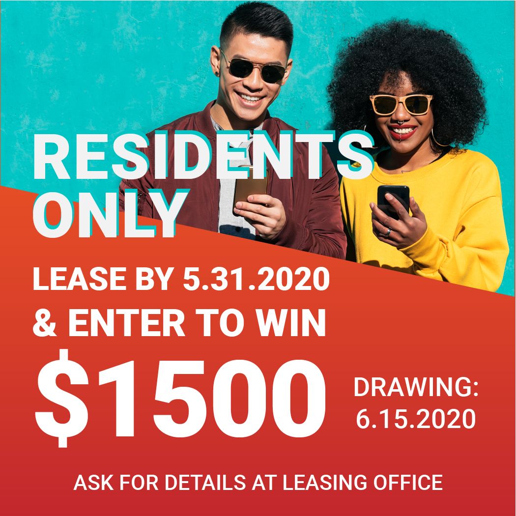 U_Place's tweet photo. ...and that's not all! Call today to sign a lease and find out what #winnings are waiting for you this summer! https://t.co/ENNT1pmqAb