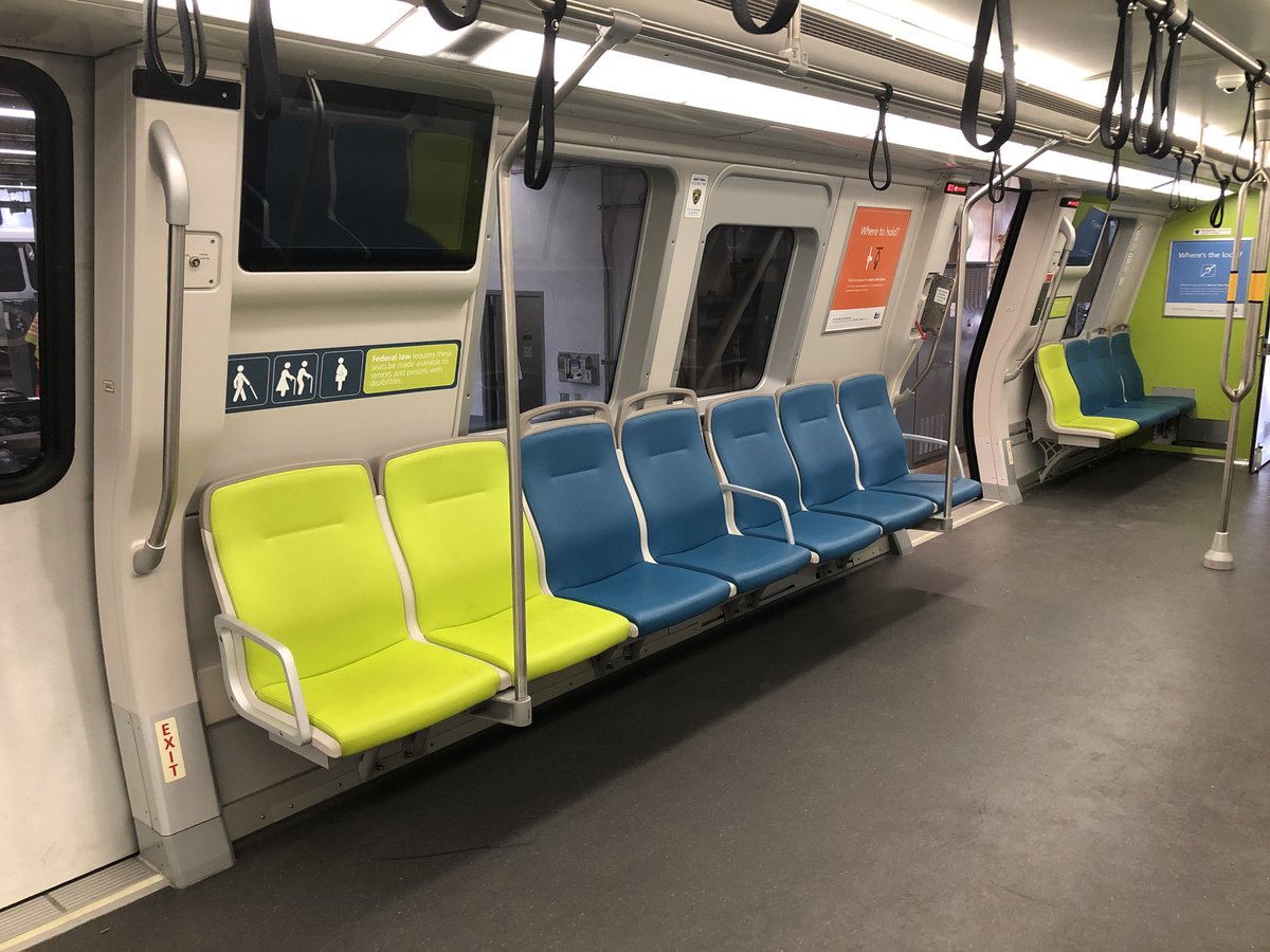  Fleet of the Future trains allow for modular seating. BART will pilot a new configuration of seats that could potentially help create space between riders.BART is looking at ways to create as much space to allow riders to spread out as much as possible.