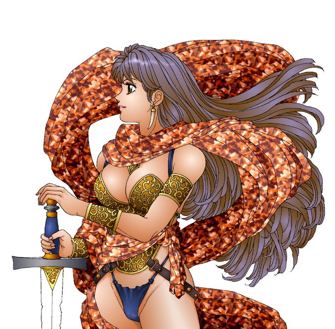 HDDバックアップの中で1番古いフォルダから発掘…めちゃくちゃ恥ずかしいけど、こんなご時世だしサービス精神と露出癖が勝ってしまって〜超古い絵その,15_φ(≧w≦;;)

2枚目は画集用に2点描いたのを合成
片方は画集「Atmosphere」として出版されたけど「Zenith」は未刊です 