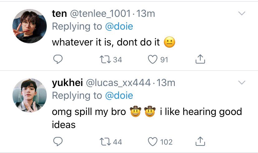 lucas likes hearing good ideas uwu 