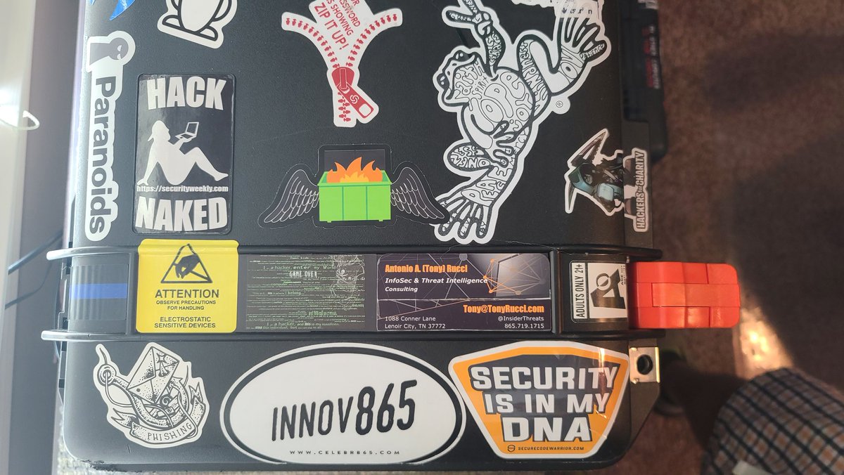 InsiderThreats's tweet image. Many thanks to @bengoerz for the smallest package I received today, with the Biggest #CoolFactor intheses #DumpsterFire Stickers! I found a worthy place on one of my Pelican cases for the first one! Thank You!
