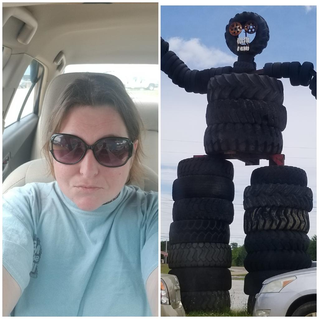 ChristieK314's tweet photo. Hanging out with the tire man while I get my tire pressure checked. https://t.co/zBbANlLABF