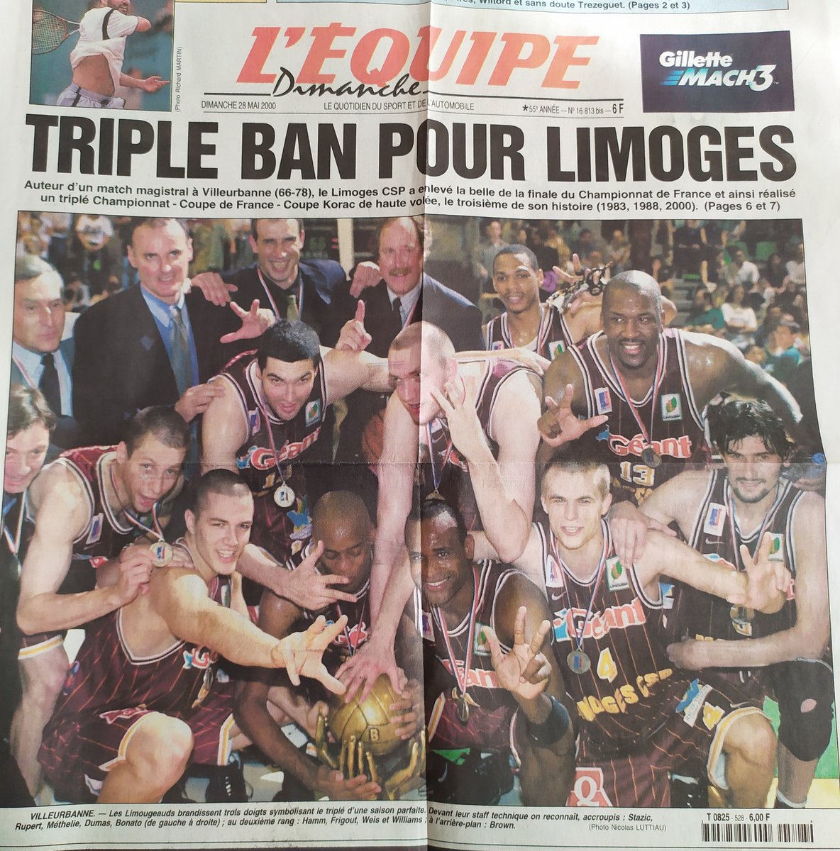 CSPfans75's tweet photo. Et le @limogescsp avait encore une fois fait la Une de L'Equipe 🏀🏆
Normal pour une équipe hors du commun et un Club Si Particulier #triple2000 #CSP4ever #CSPnation 😍💚🙏 https://t.co/MIJai1Rklp