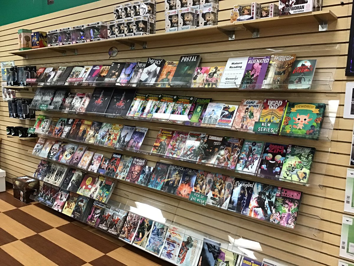 Dragon S Lair Austin Howdy Y All We Ve Finally Got A Full New Wall For You This Week Be Sure To Stop In And Grab Some Comics Or Call Us For Curbside Dragon S Lair Austin Howdy Y All We Ve Finally Got A Full New Wall For You This Week Be Sure To Stop In And Grab Some Comics Or Call Us For Curbside