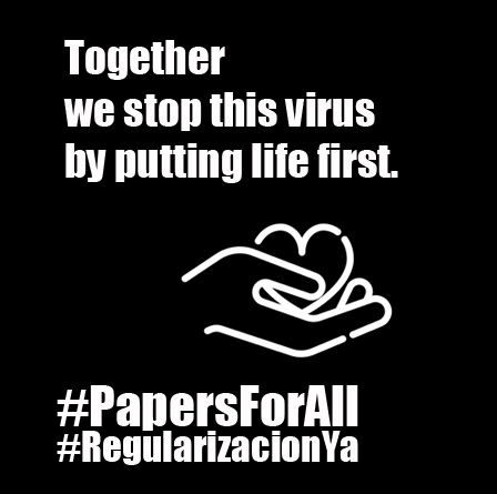 ObrimFrontVlc's tweet image. #PapersForAll @RegularizacionY @Traslamanta @laresistencianw @OtrosDreams_ODA @CDHFrayMatias @redesf_org @sindicatomanter @EmergenciafsB @brasilxfascismo @casa_gente @TanquemElsCie @Corredoresmigra @mfmedinahome @mujeresConV0z @RMigradas @sedoac @ProstitutasSev @RedLatinas