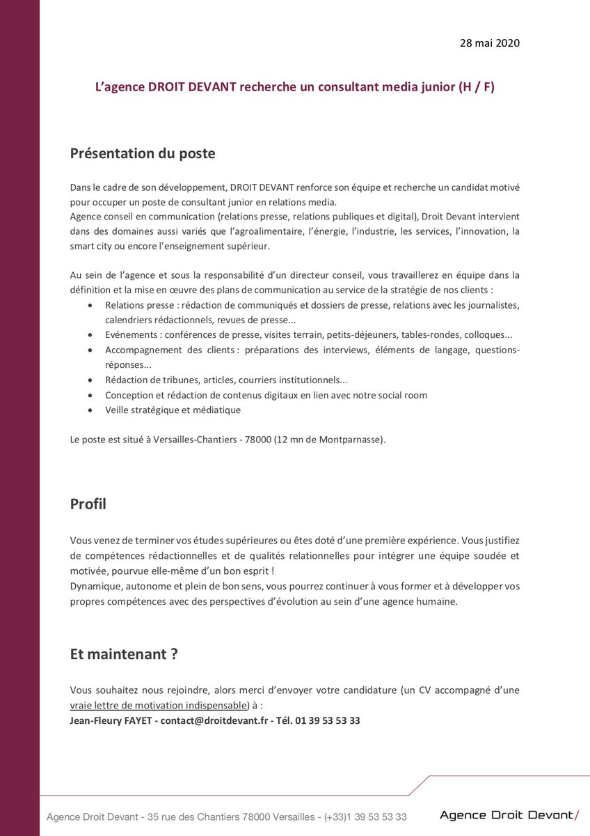 Agence DROIT DEVANT tweet media
