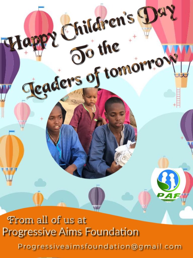 LifeLineAidFoun's tweet photo. Happy Children’s Day to the leaders of tomorrow. With love from progressive Aims Foundation. #ChildrensDay2020 https://t.co/gC6IXNC3zp