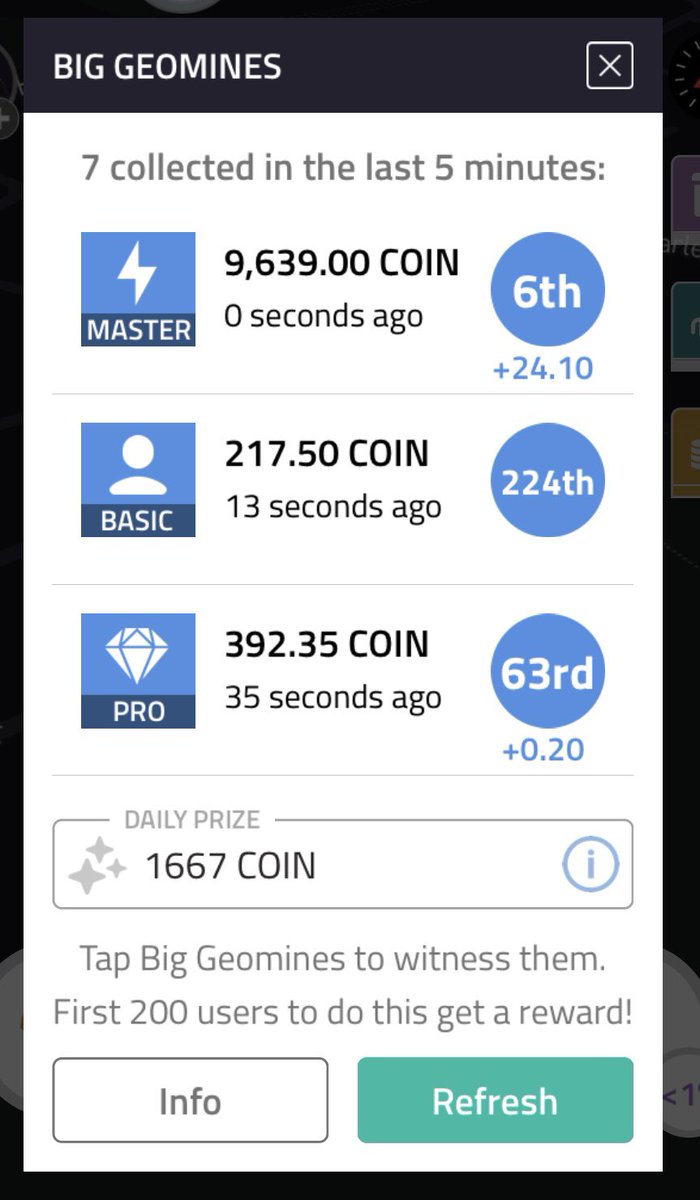 Someone just hit a nice #geomine on <a href="/coin_with_us/">COIN</a> 
#coinwithus #biggeomine #geomining <a href="/geominer/">Keith Wheeler</a>